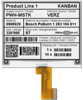 4.2 inch BW iTC E ink Display by Pervasive