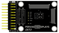 front view of EXT3 board