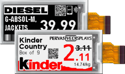 2.13″ E-ink displays