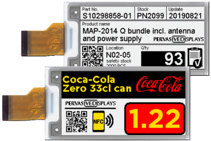 2.66″ E-ink displays