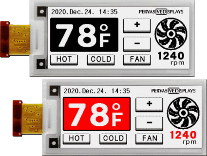 2.87″ E-ink displays