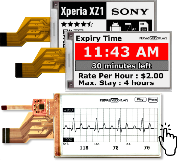 3.70″ E-ink displays