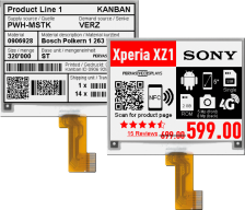 4.2″ E-ink displays