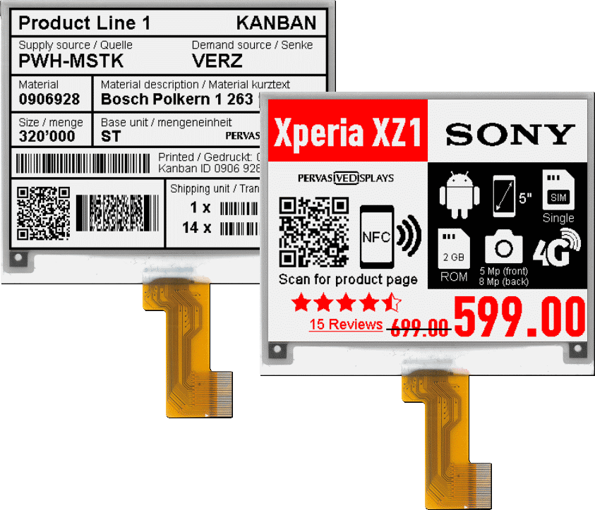 Wide Temperature E-ink Displays - Pervasive Displays