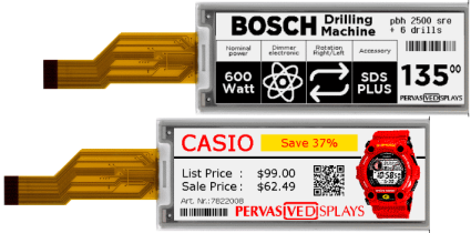 4.37″ E-ink displays