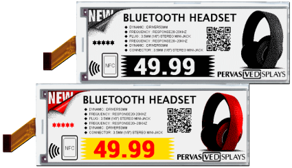 5.81″ E-ink displays