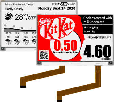 7.4″ E-ink displays