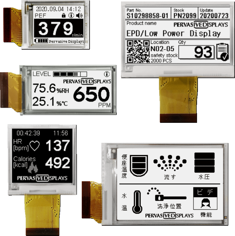 E-ink displays - external driver - Pervasive Displays