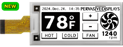 2.9″ E-ink displays