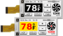 2.9″ E-ink displays