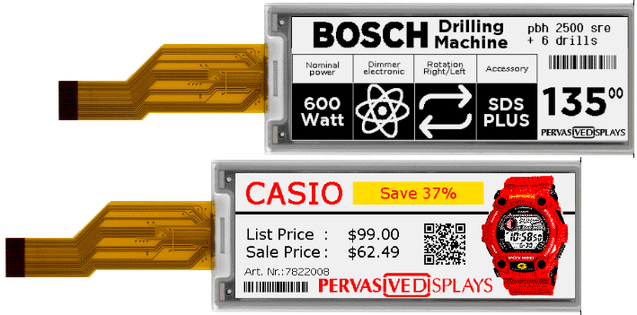 Pervasive 4.37 inch E-Paper Display Modules