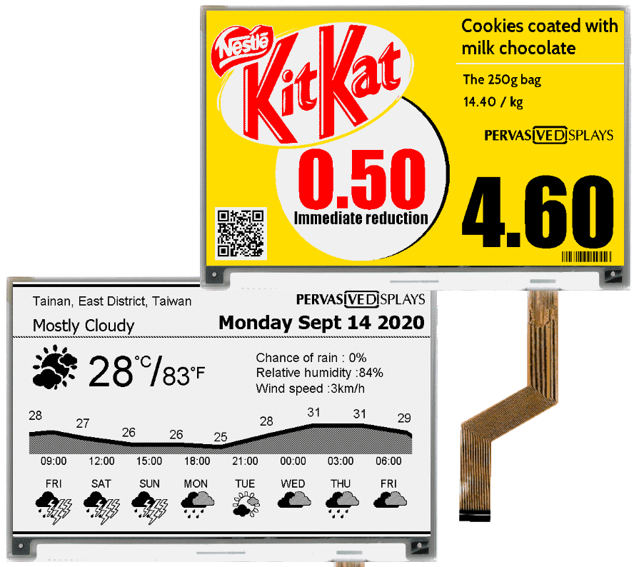 Pervasive 7.4 inch E-Paper Display Modules