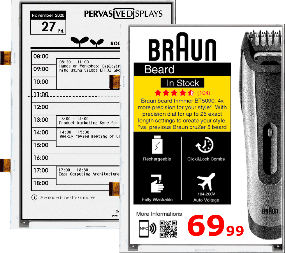 Pervasive 9.7 inch E-Paper Display Modules
