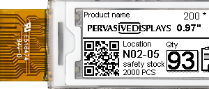0.97" E-ink displays